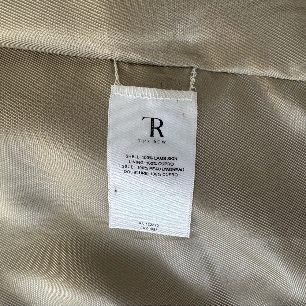 THE ROW LEATHER COAT - Picture 11 of 16
